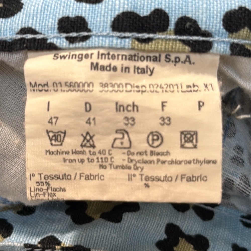 Fendi Vintage Leopard Print Pants Blue/Black/Gold Women’s - Picture 14 of 15